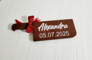 Barda decorativa, personalizata, pentru barbierit mire
